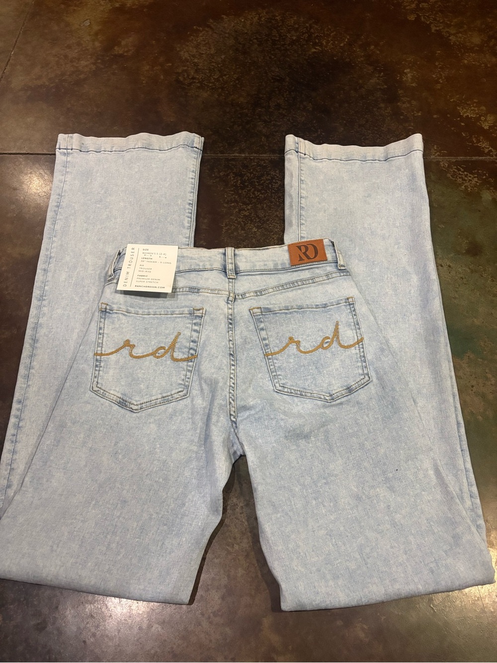 RD Studio Light Wash Boot-Cut Jeans - Light Blue